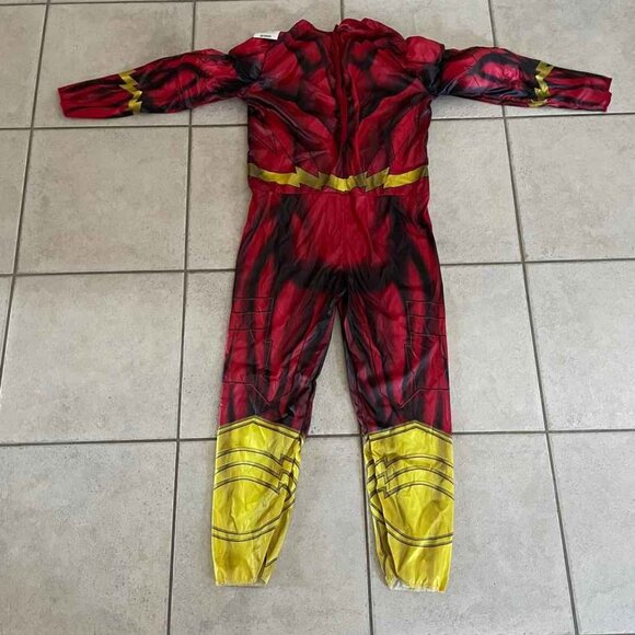 LIKE NEW THE FLASH 1PC MUSCLE HOLOGRAM JUMPSUIT SIZE S 4-6 - Picture 4 of 5